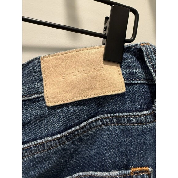 Women’s EVERLANE The Summer Jean Medium Wash Distressed Denim Size 30 Relaxed - Picture 4 of 6